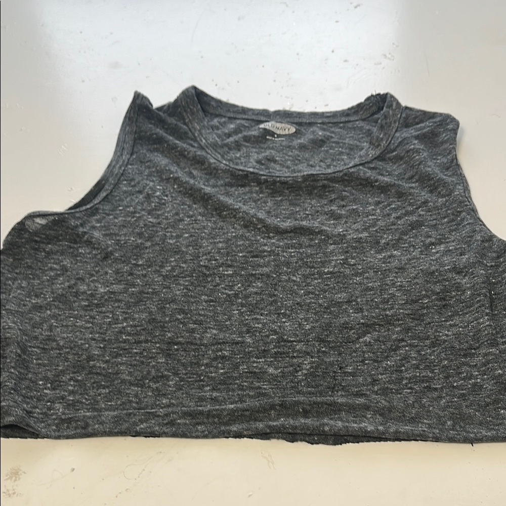 Old Navy Small Women's Cut Off Gray Tank Top